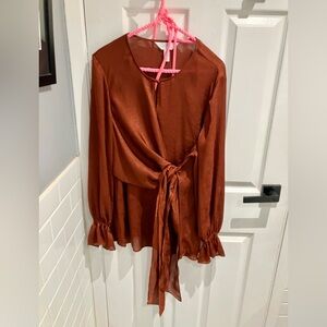 Bronze long blouse
